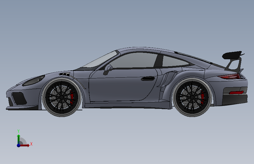 保时捷911gt3 正面视图