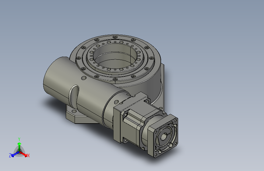 鑫松GH90-PB090重载中空旋转平台配行星减速机