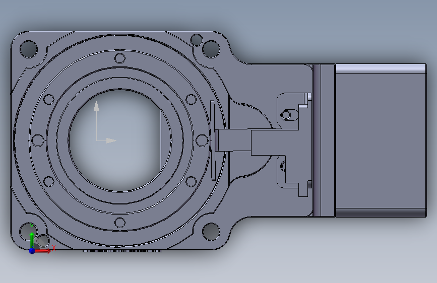 鑫松中空旋转平台pm060 5 Pbr042 Ds（配100w伺服） Solidworks 2016 模型图纸下载 懒石网