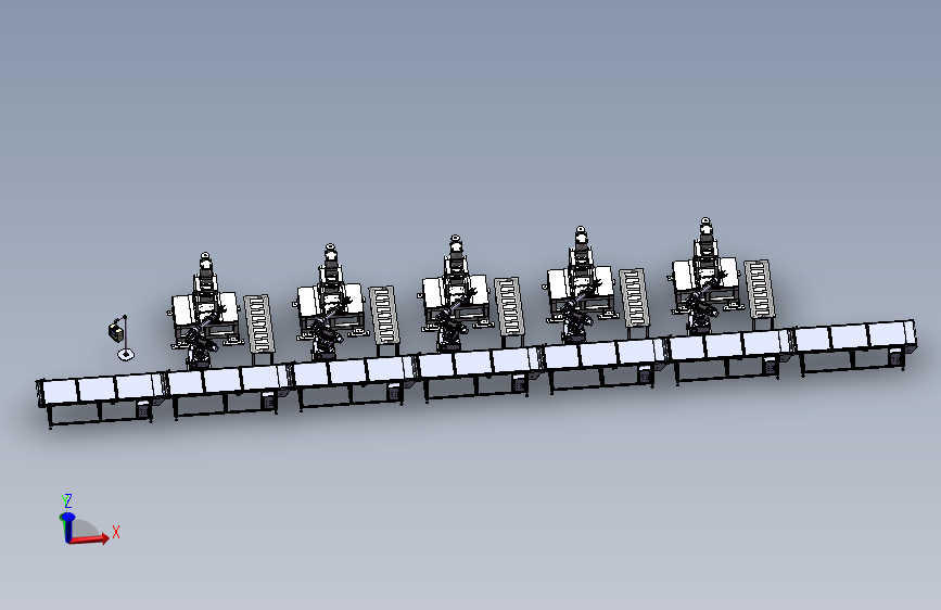 单机冲床设备自动化生产模拟