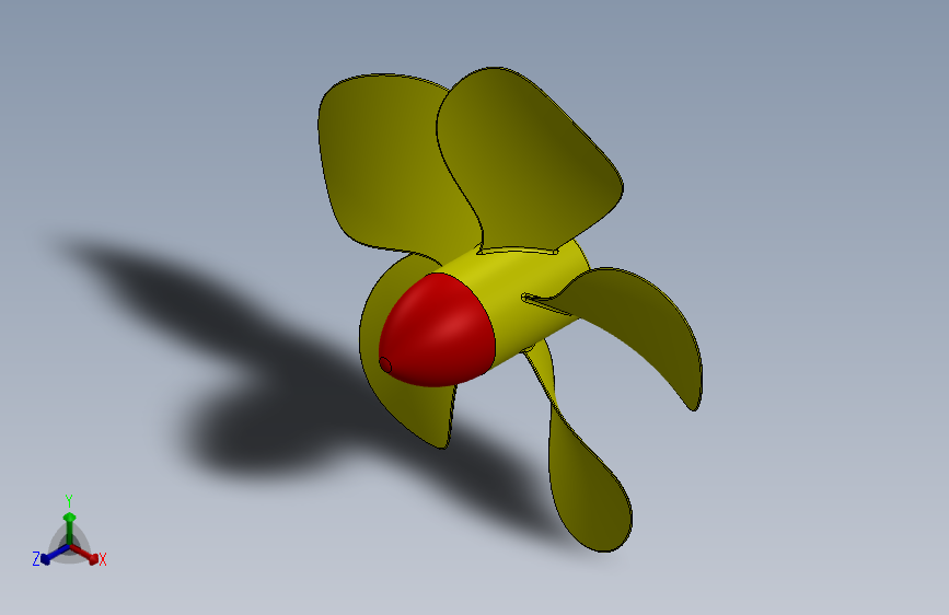 船用螺旋桨 Solidworks 2021 模型图纸下载 懒石网
