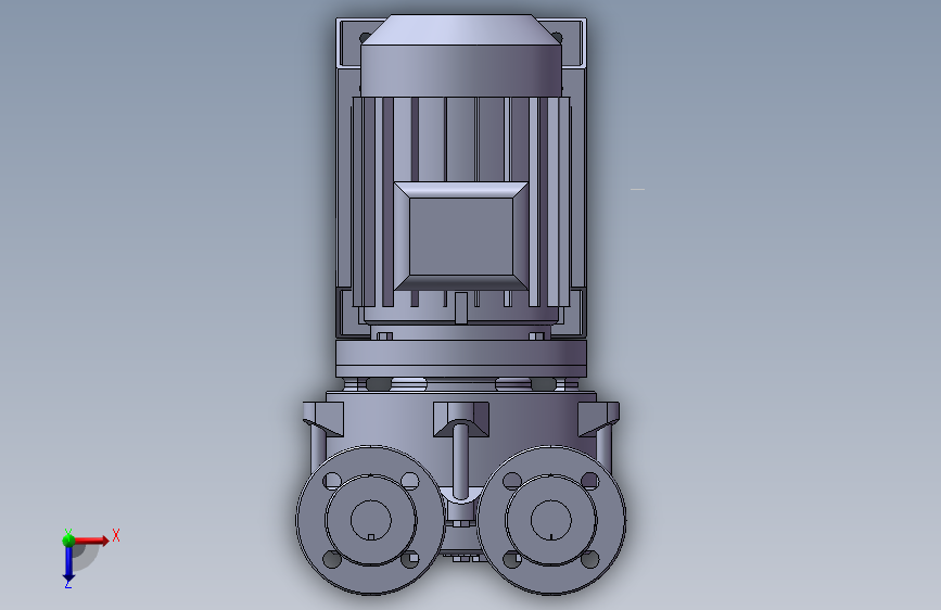 V115水环真空泵 俯视图