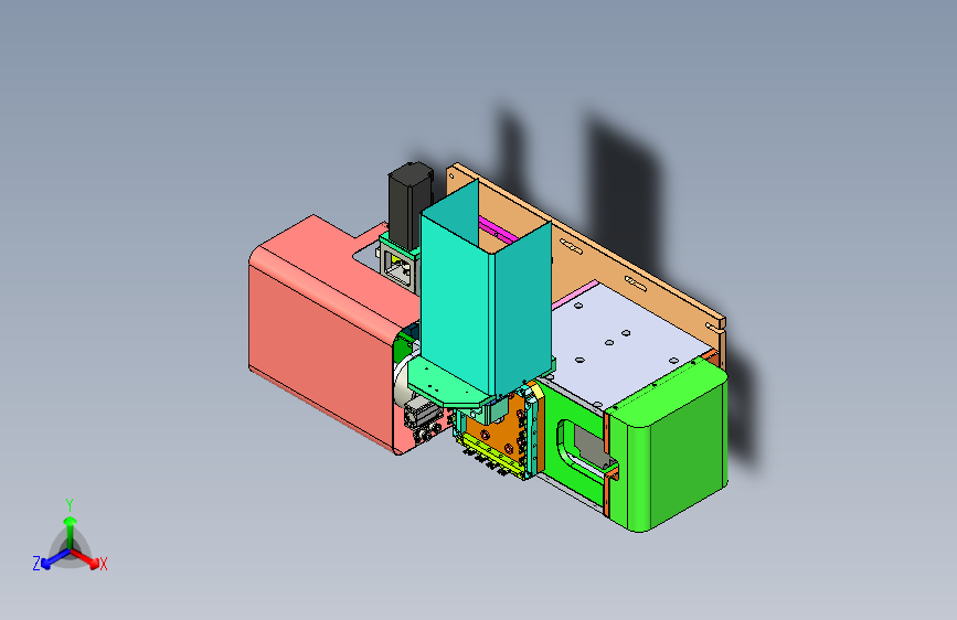 CCD自动检测机3D数模图纸 x_t格式