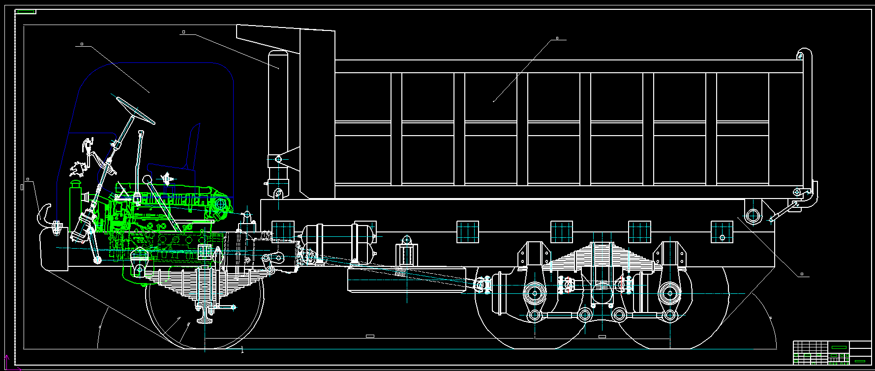 重型自卸车设计(底盘设计)(有cad图)