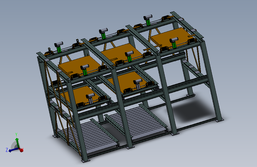 升降横移式立体车库的设计(含CAD零件图装配图,SolidWorks三维图)(论文说明书10000字,CAD图7张,SolidWorks三维图) 3