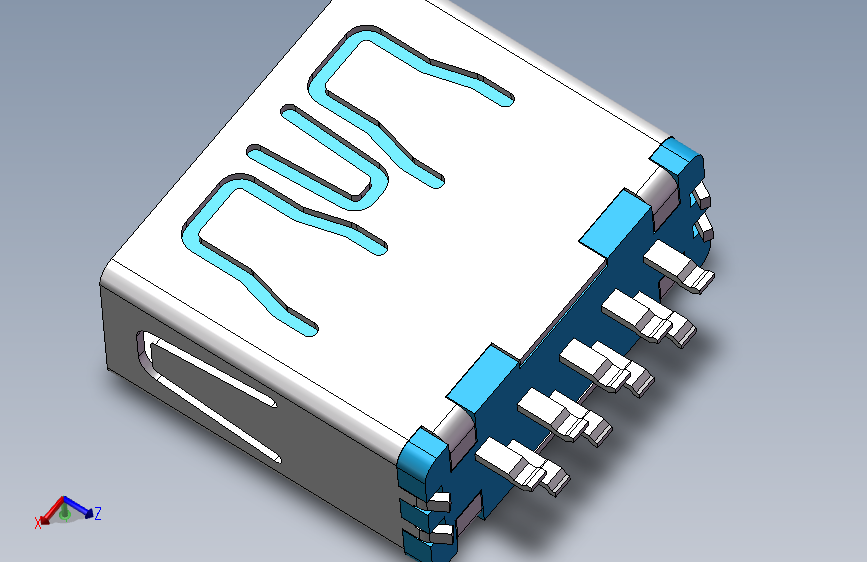 USB 3.0_SOLIDWORKS 2022_模型图纸下载 – 懒石网