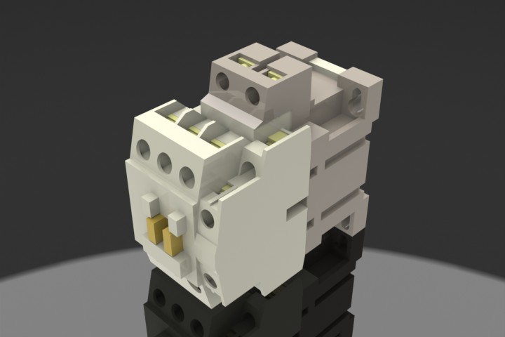 欧姆龙接触器_SOLIDWORKS 2010_模型图纸下载 – 懒石网