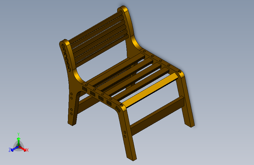 竹木椅子