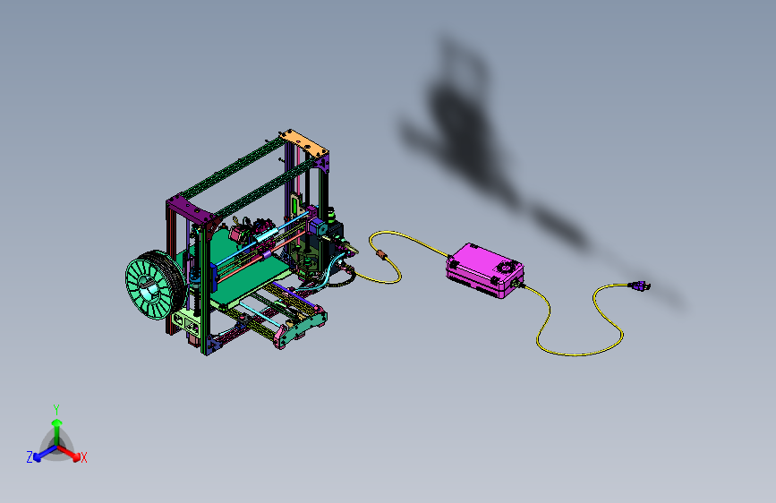 家用桌面级控温皮带传动3D打印机套装