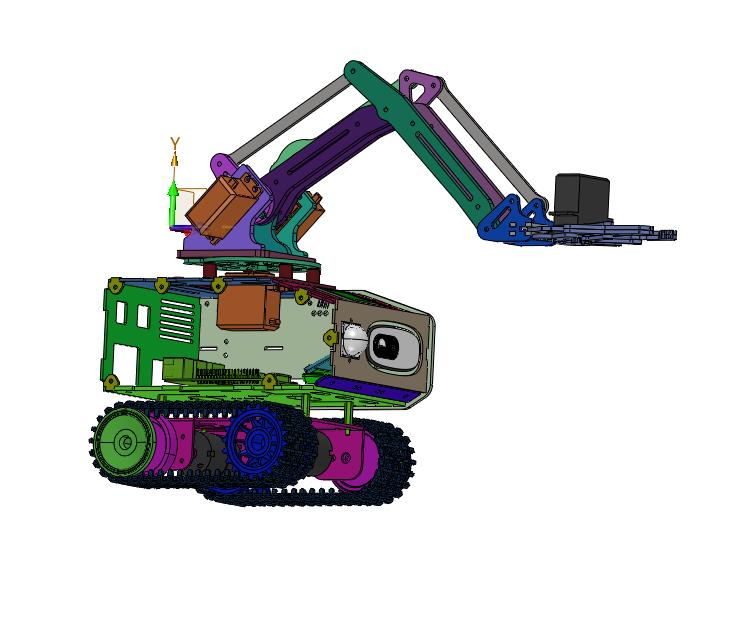 开发板AI视觉机械臂智能履带小车
