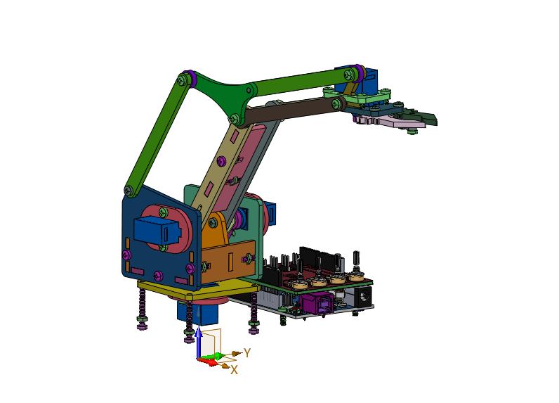 三轴桌面机械臂工业教学机器人