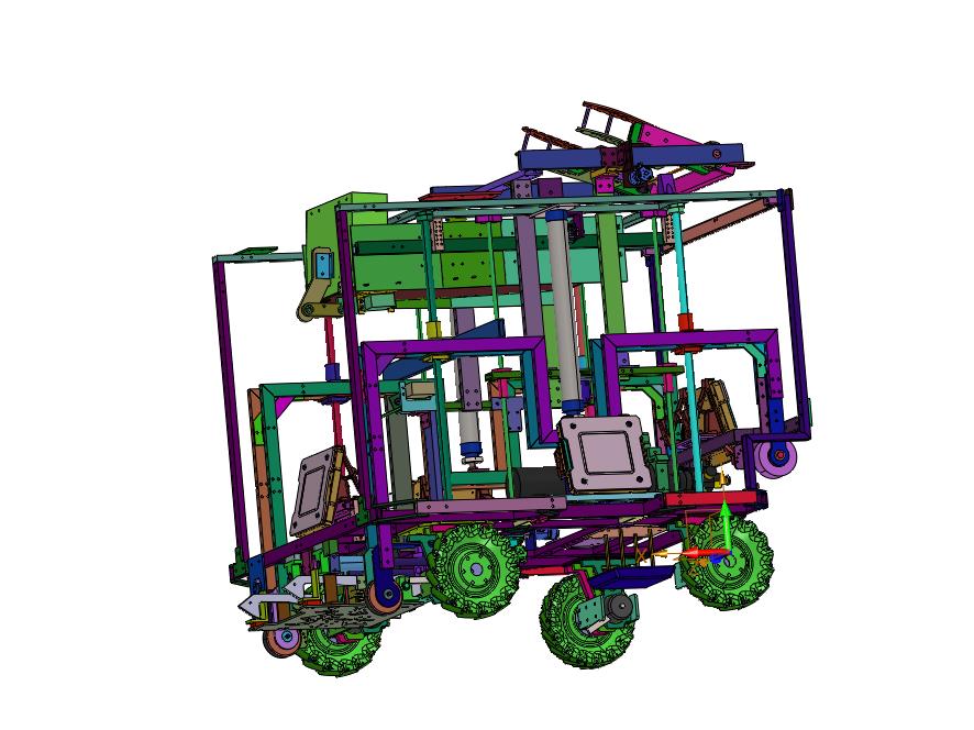 物料抱夹抓取收集APP编程车