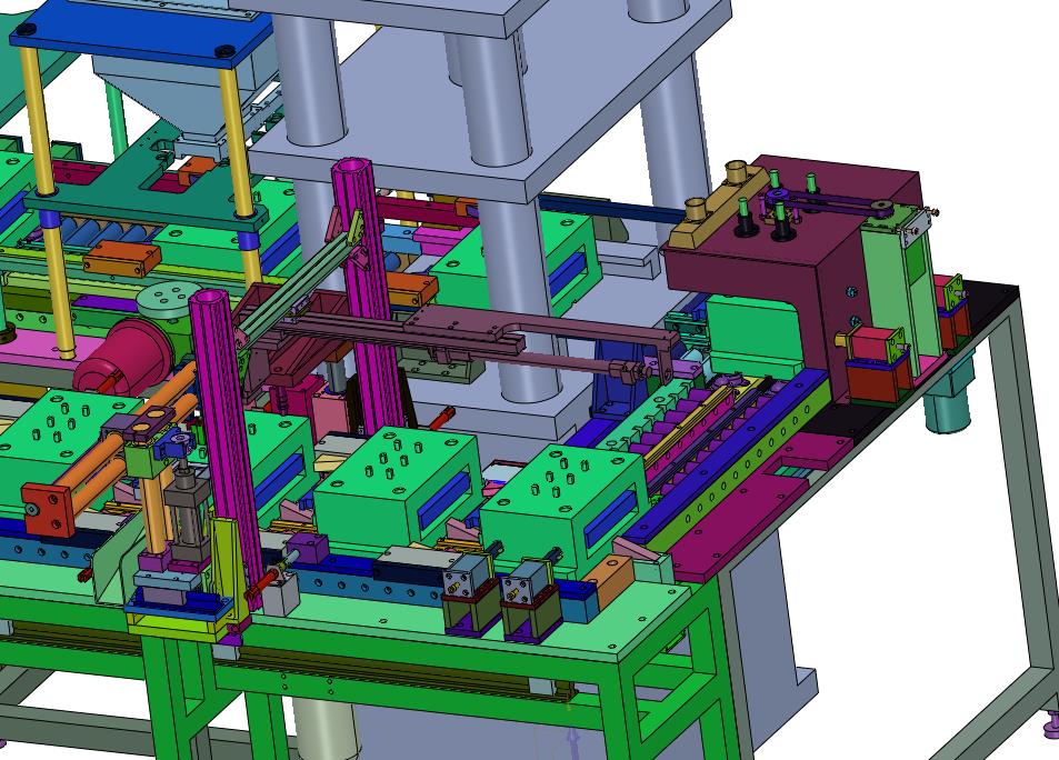循环传动自清理的填粉压装装置