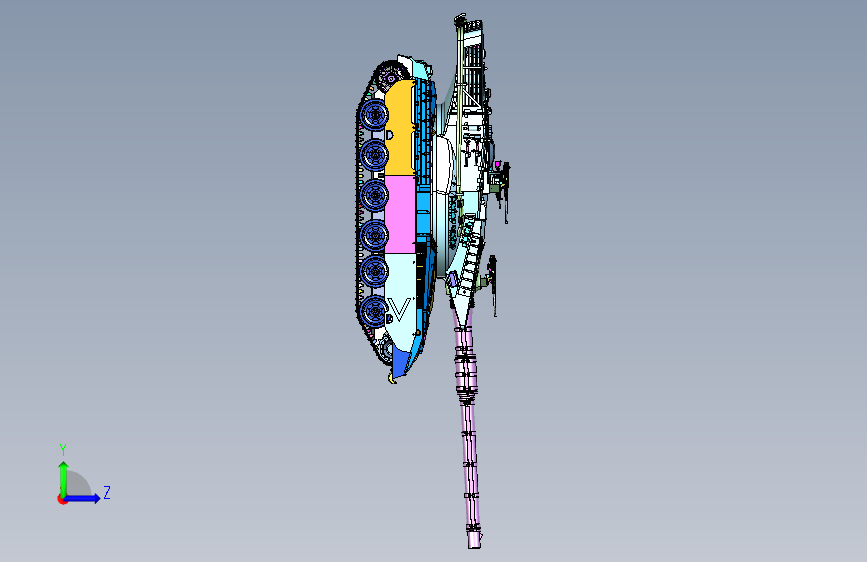 纵横中东大漠以色列梅卡瓦坦克 左侧视图
