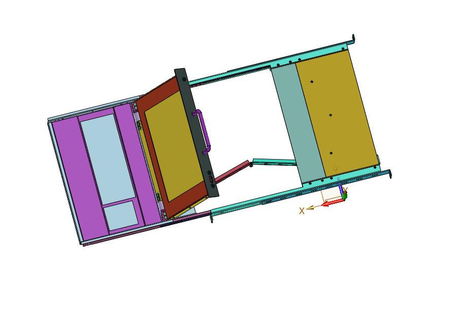 机柜抽屉显示器键盘托架