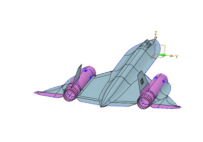 喷气式远程高空高速战略SR-71侦察机