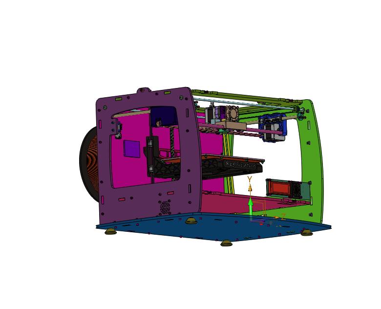 三维全透明准工业级高精度3d打印机