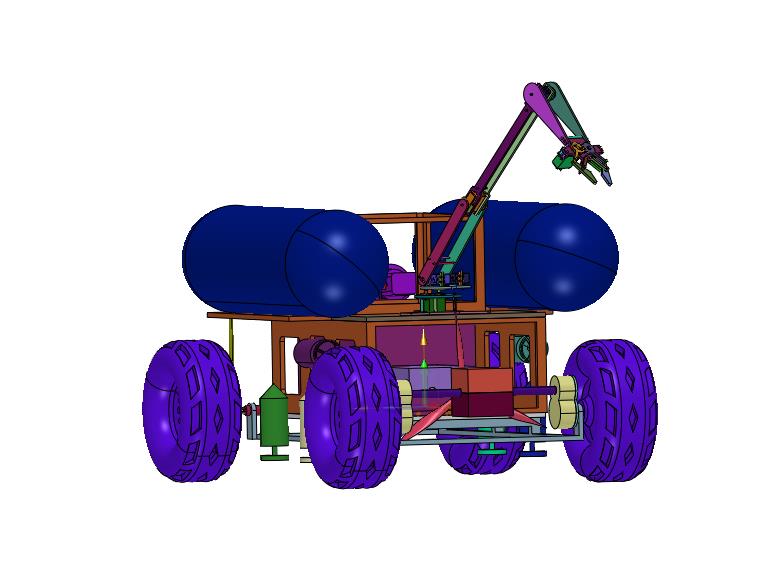 无人遥控水陆两栖多功能作业车