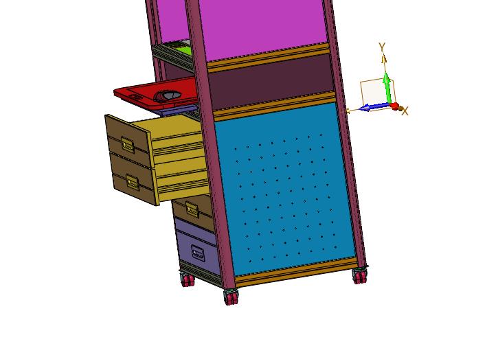 小型加工数控机床控制操作柜子