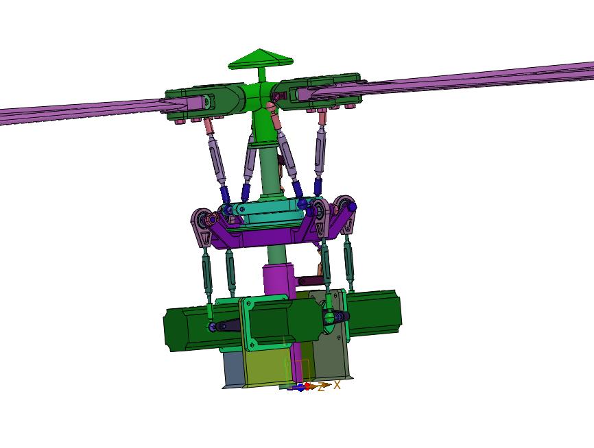 直升飞机无副翼主旋翼头总成