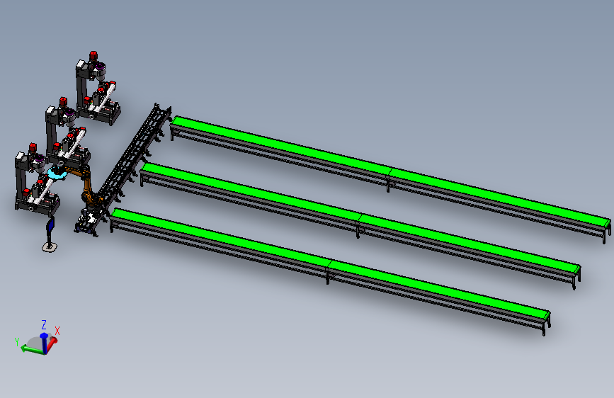 CNC5轴数控铣床与取料机械手组合
