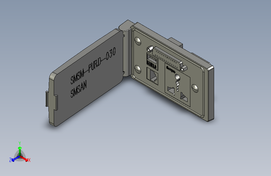 SMSM-PURD-030面板、20A电源插座、RJ45网口、USB 、D-SUB25