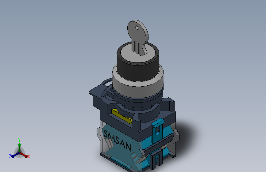 钥匙按钮开关的操作器[QG115-B5-10Y]