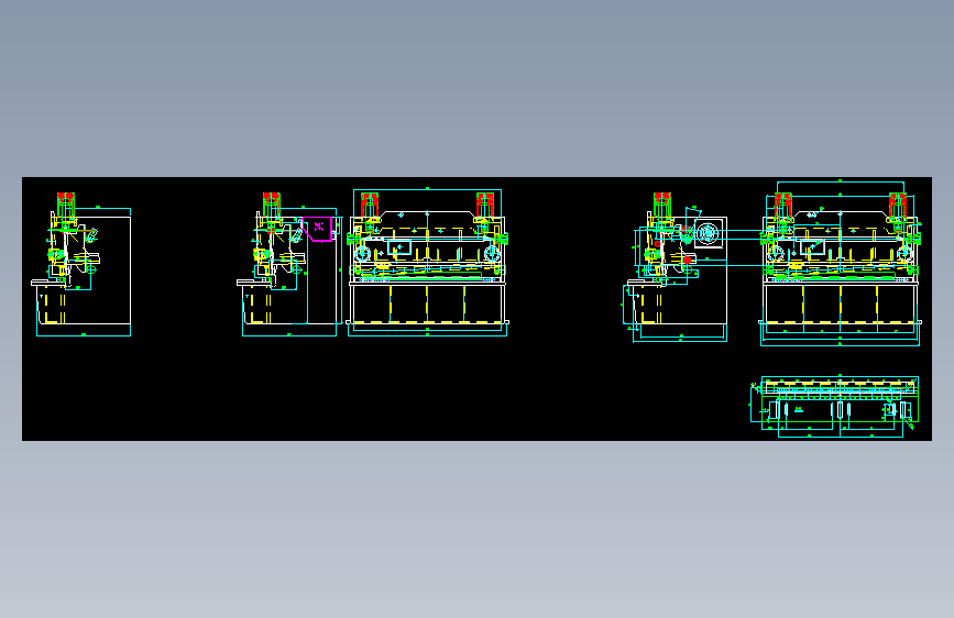 闸式剪板机 机架图