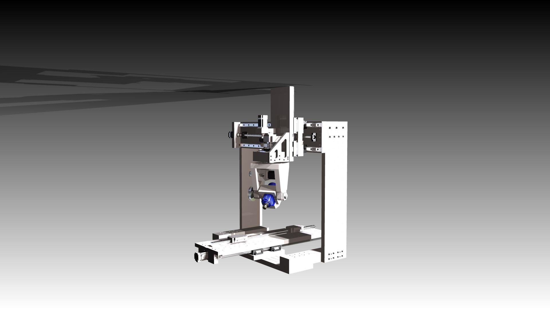 CNC五轴雕刻机3D模型图纸 Inventor设计 附stp格式