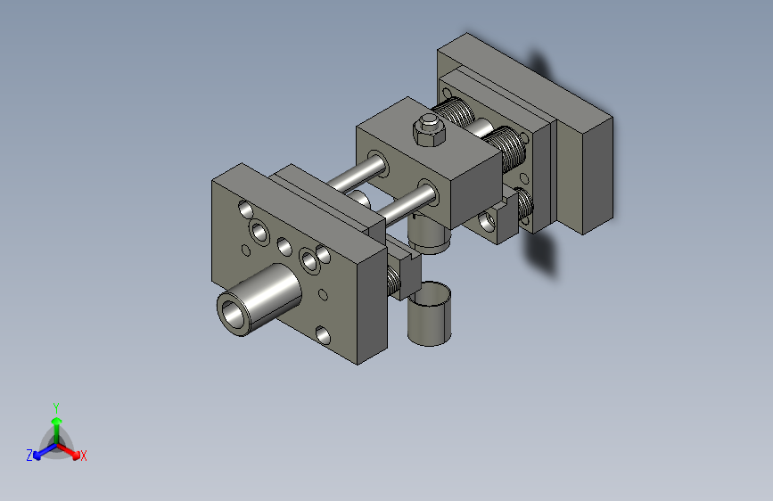 空心圆管立式双向冲缺口模
