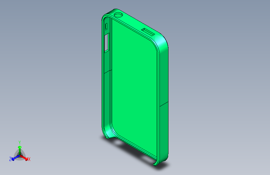 iPhone4手机壳_STEP _模型图纸下载 – 懒石网