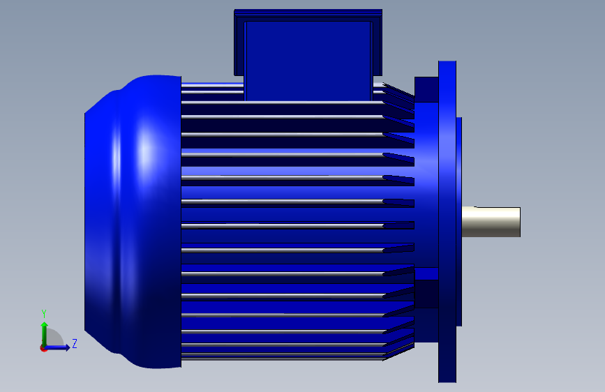 1HP立式马达_SOLIDWORKS 2020_模型图纸下载 – 懒石网