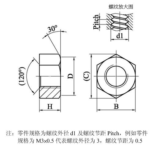 六角螺帽