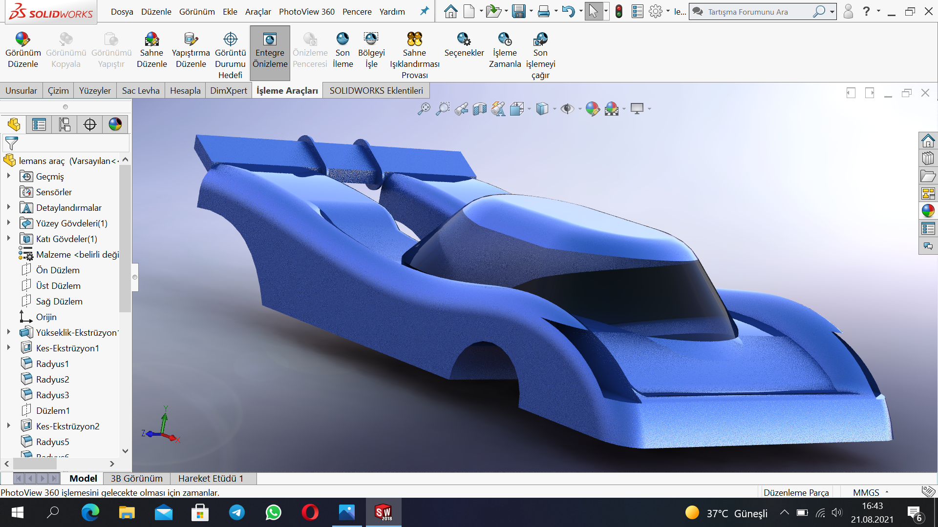汽车上半身设计