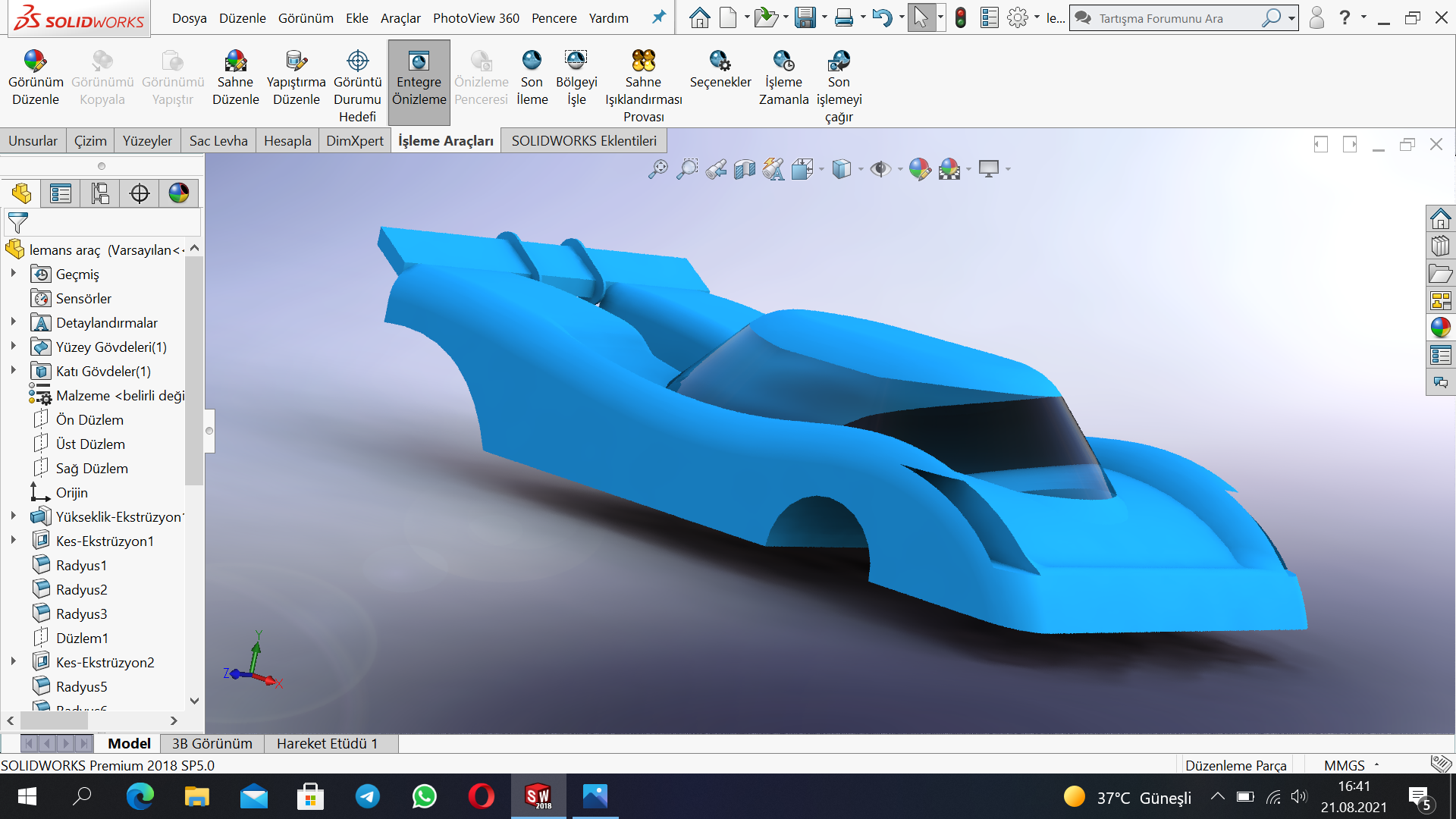 汽车上半身设计