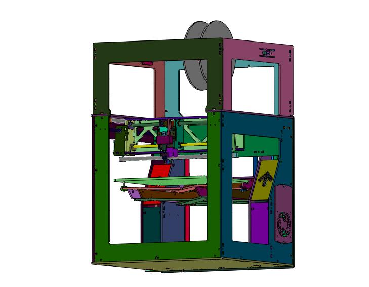 钣金机箱一体机3D打印机