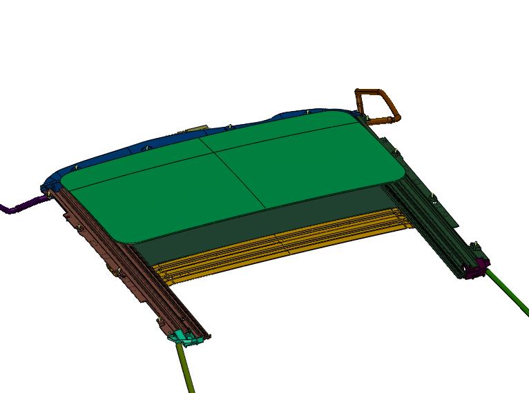 车辆小型外掀式电动天窗