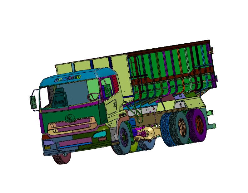 建筑工程翻斗渣土自卸泥头卡车