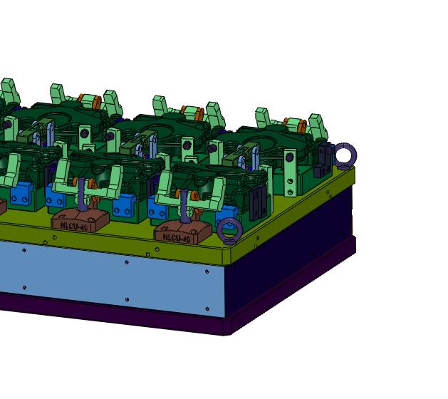 零点定位快速换型液压工装