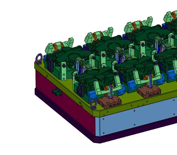 零点定位快速换型液压工装
