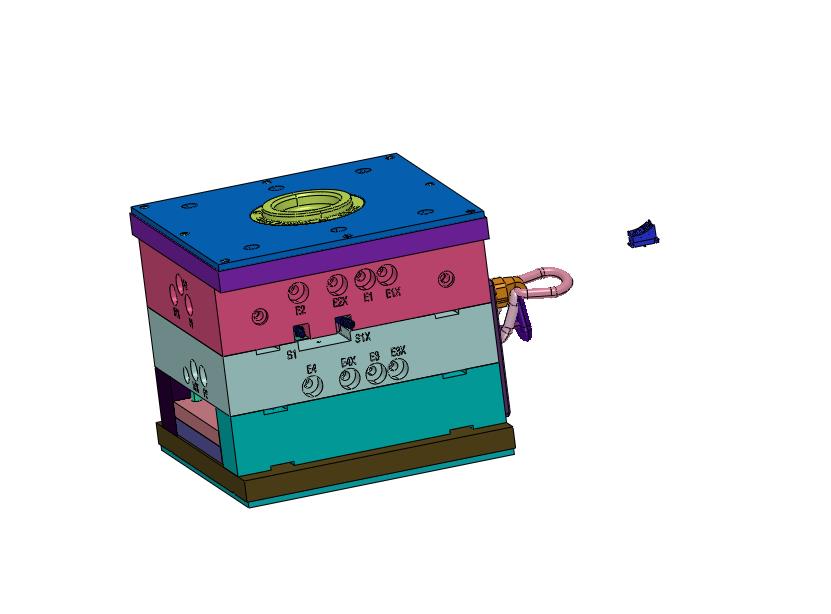 汽车精密连接器外壳注塑模具