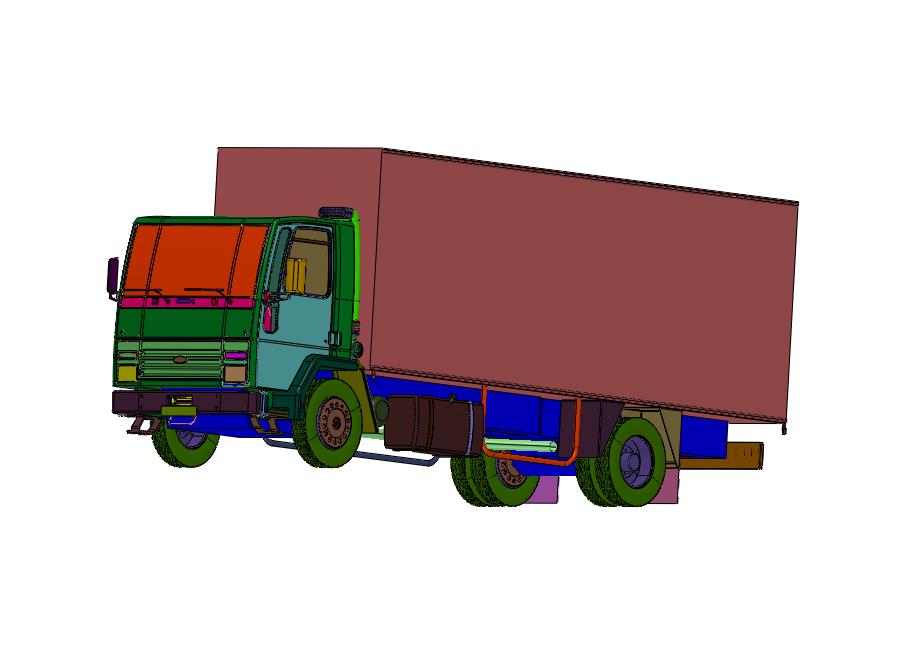 适合短距离福特cargo箱式卡车