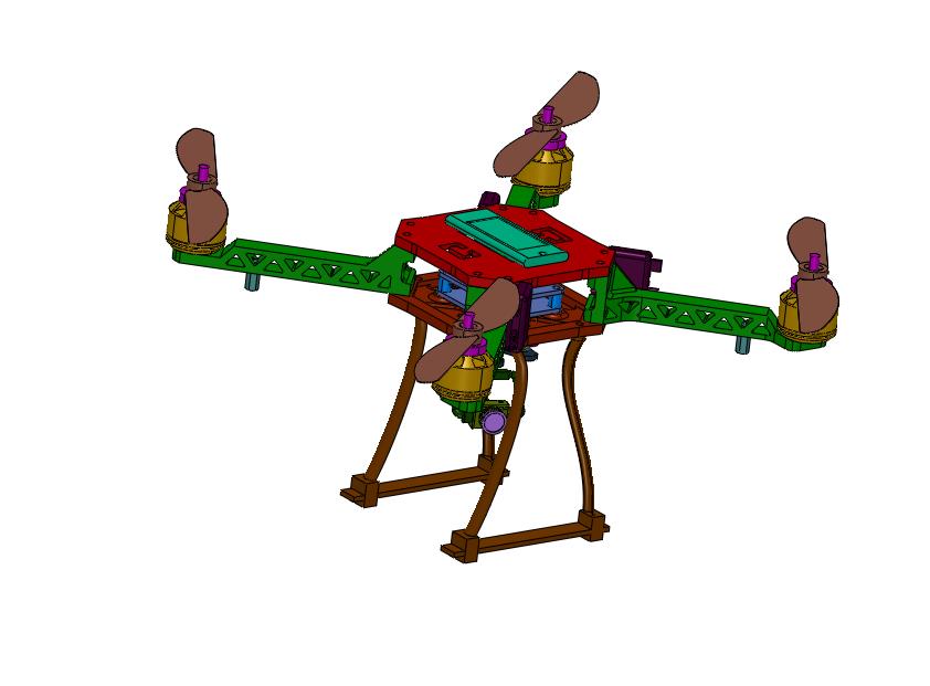 双轴陀螺仪摄像机控制器四旋翼机