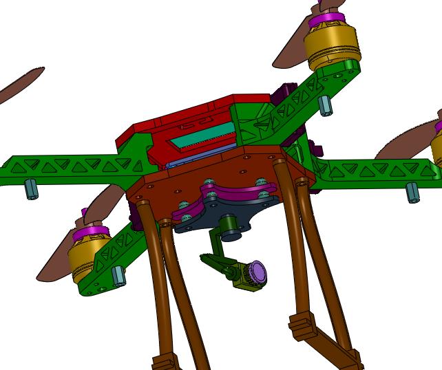 双轴陀螺仪摄像机控制器四旋翼机