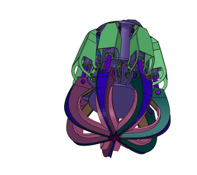 挖掘机液压360度旋转莲花抓钢器