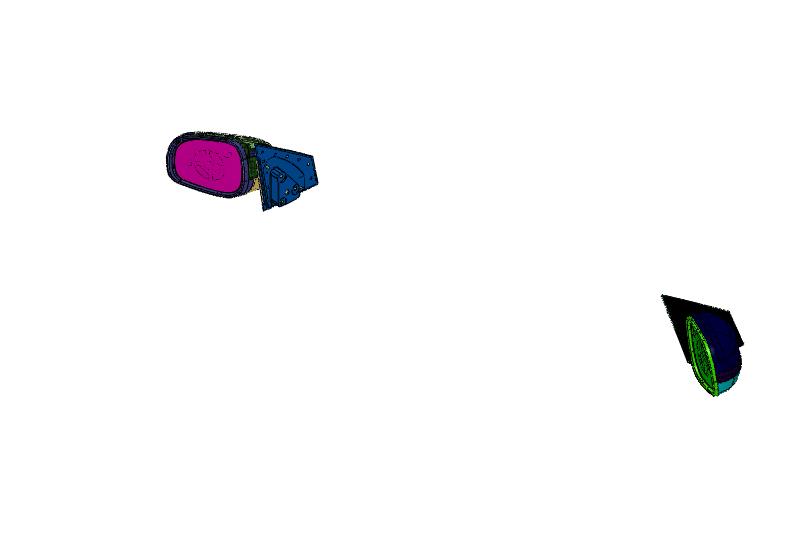 外后视镜总成电调带转向灯