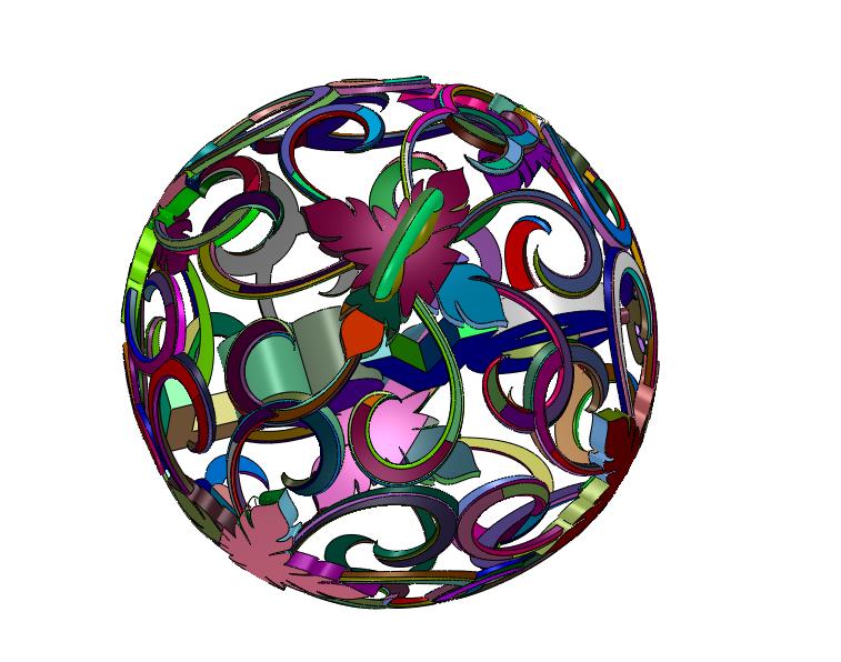 中式叶子主题挂件球耳饰