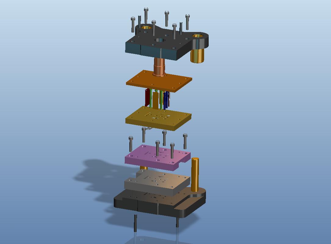 链板级进模(CAD图+Proe三维)