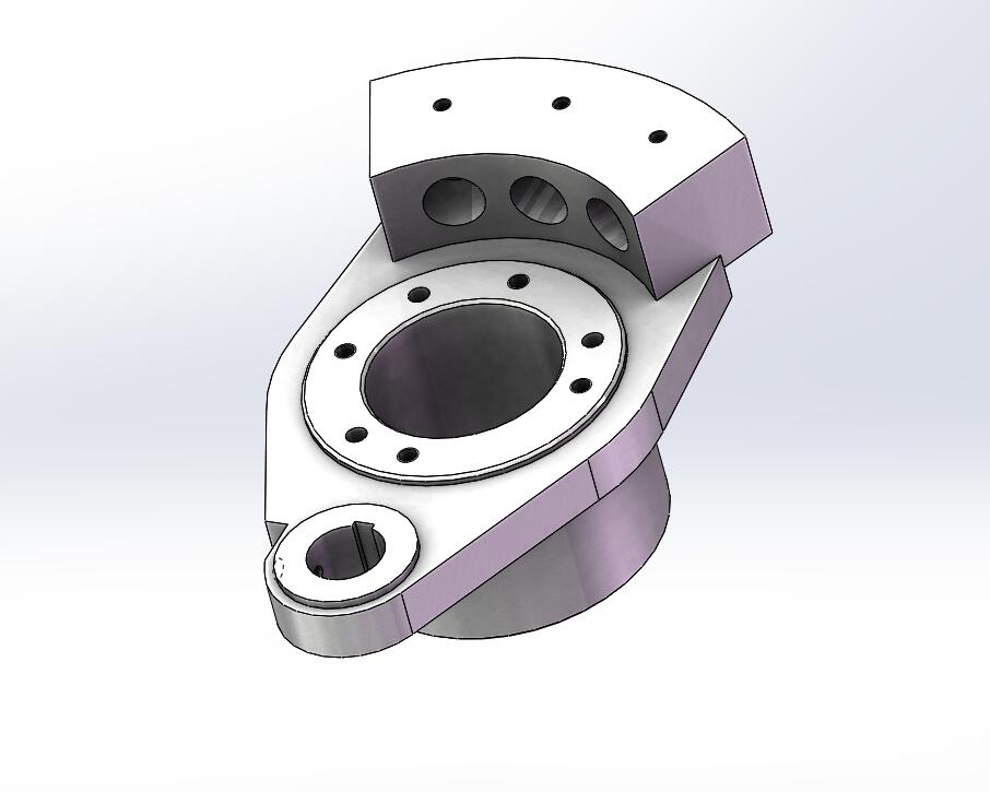 TF060八色印花机行星轮支架铣夹具(CAD图+Proe三维)