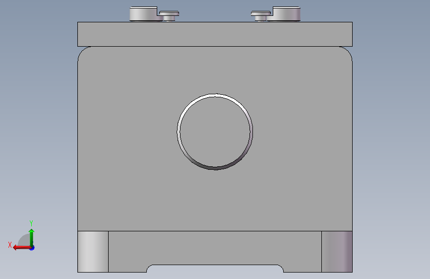 螺母座钻4-M8夹具(CAD图+SW三维) 背面视图